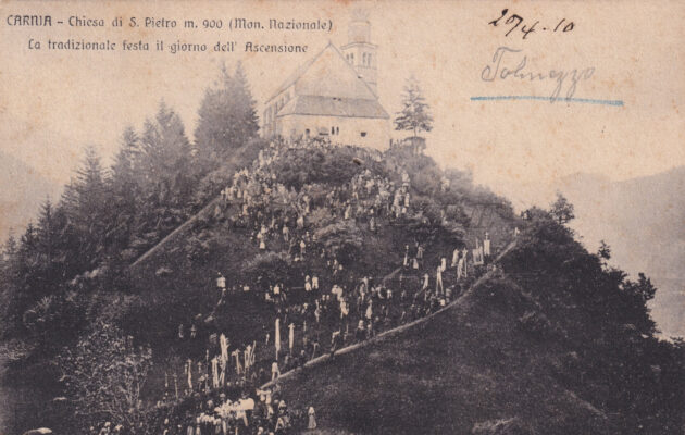 CARNIA, Tolmezzo (Udine) 1910 - Chiesa di S. Pietro - La tradizionale festa il giorno dell'Ascensione