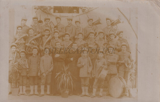 GEMONA (Udine) 1911 - Alunni di collegio - La fanfara