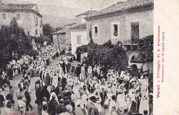 VEROLI - Villaggio di S. Francesca - Processione del 15 agosto 1903