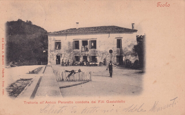 TEOLO (Padova) : trattoria all'Antico Peraretto condotta dai F.lli Gastaldello 1904