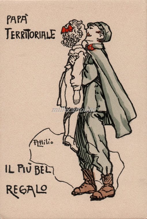 Cartolina Postale WWI Mussino Regalo