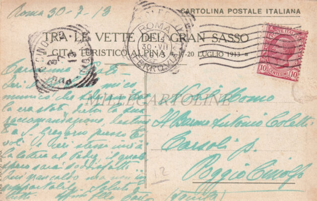 Alternative view of CASTELLI (Teramo) : Maioliche Abruzzesi - Gita turistico - alpina tra le vette del Gran Sasso luglio 1913