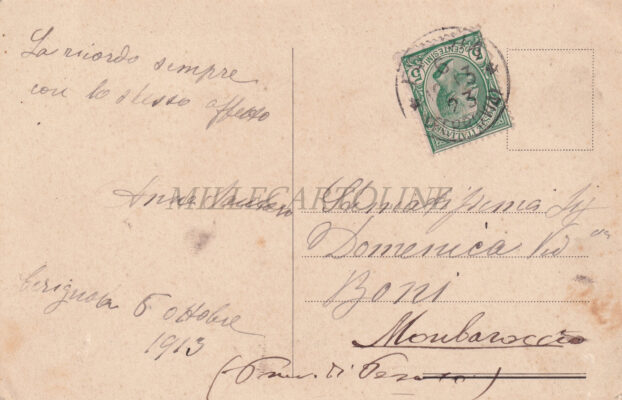 Alternative view of CERIGNOLA - Piano S. Rocco e Palazzo Pavoncelli - fosse granarie - sfossatori posti a tutela dalla Federazione Consorzi Agrari  1913