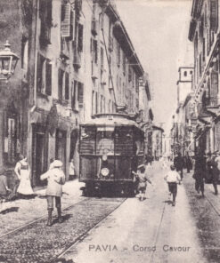 PAVIA - Corso Cavour - Tram