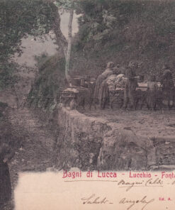 LUCCHIO - Bagni di Lucca - Fontana e lavatoio 1900