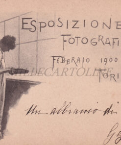 TORINO 1900 - Esposizione fotografica dis. Carpanetto