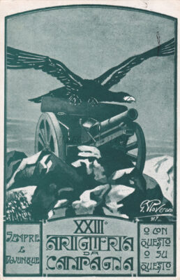 MILITARE I GUERRA - XXIII Artiglieria da Campagna 1917 annullo posta militare