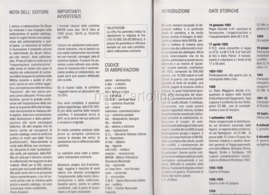 Alternative view of MVSN IN GUERRA E IN PACE - CATALOGO CARTOLINE DELLA MILIZIA - ARRASICH