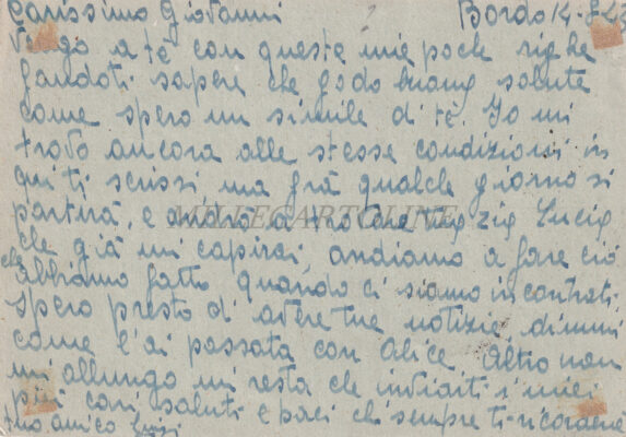 Alternative view of WWII FRANCHIGIA - Marina Agosto 1943 Annullo Comando MZ 800 & Censura