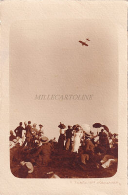 TRIESTE - Aerodromo di Zaule, Volo di Manissero Agosto 1911 Foto Privata